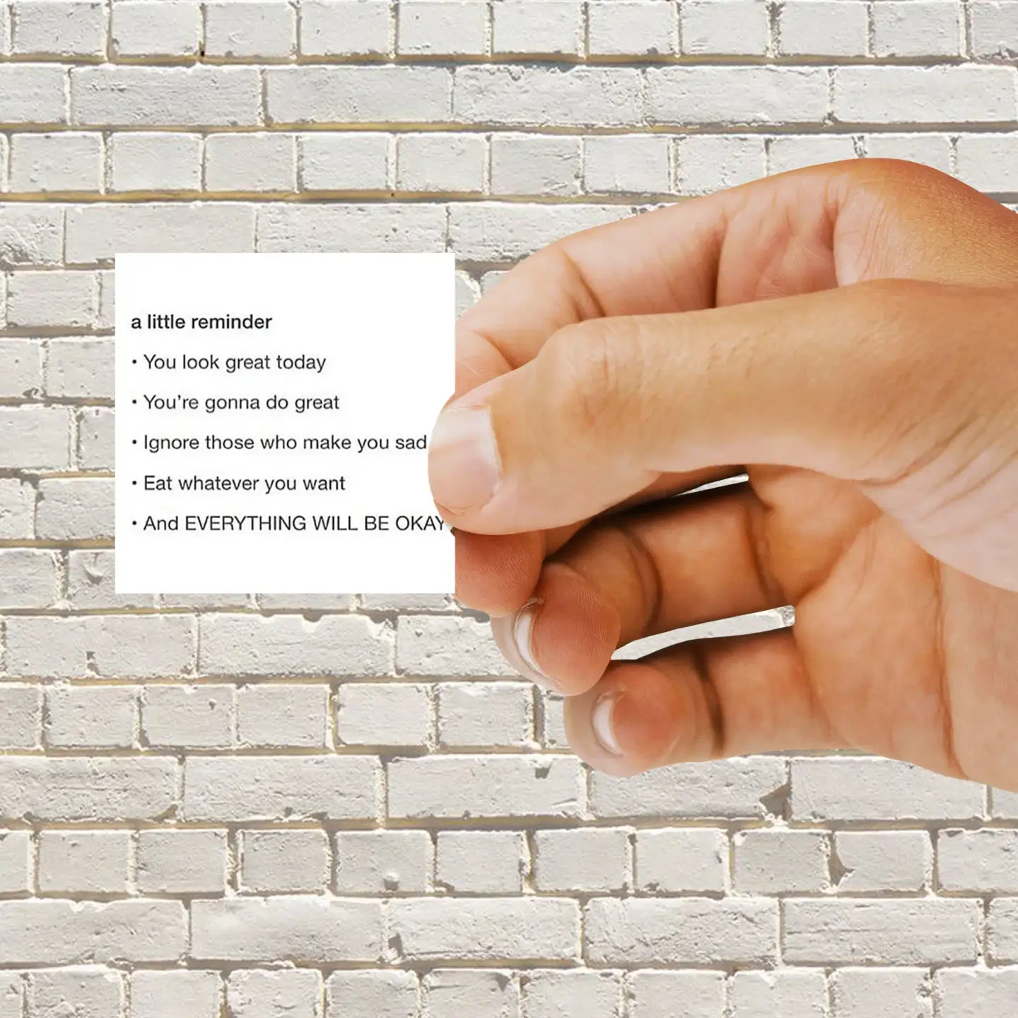 Cute Motivational Reminder Sticker