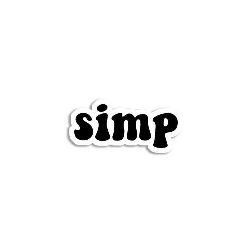 Simp Sticker