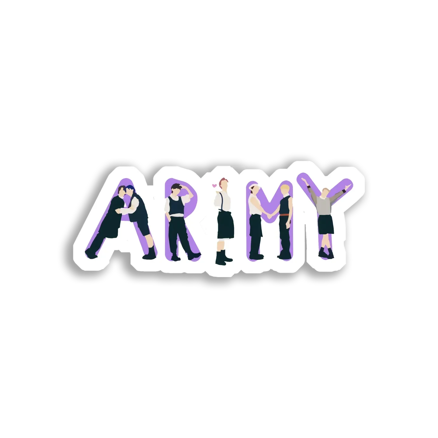 BTS Army Purple Logo Sticker