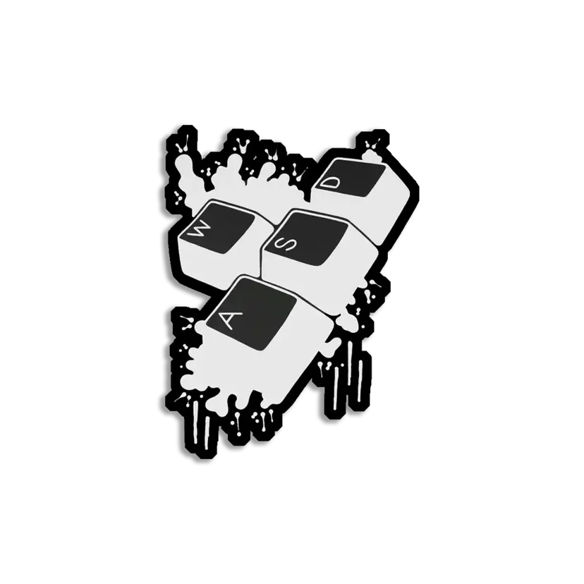 WASD Sticker