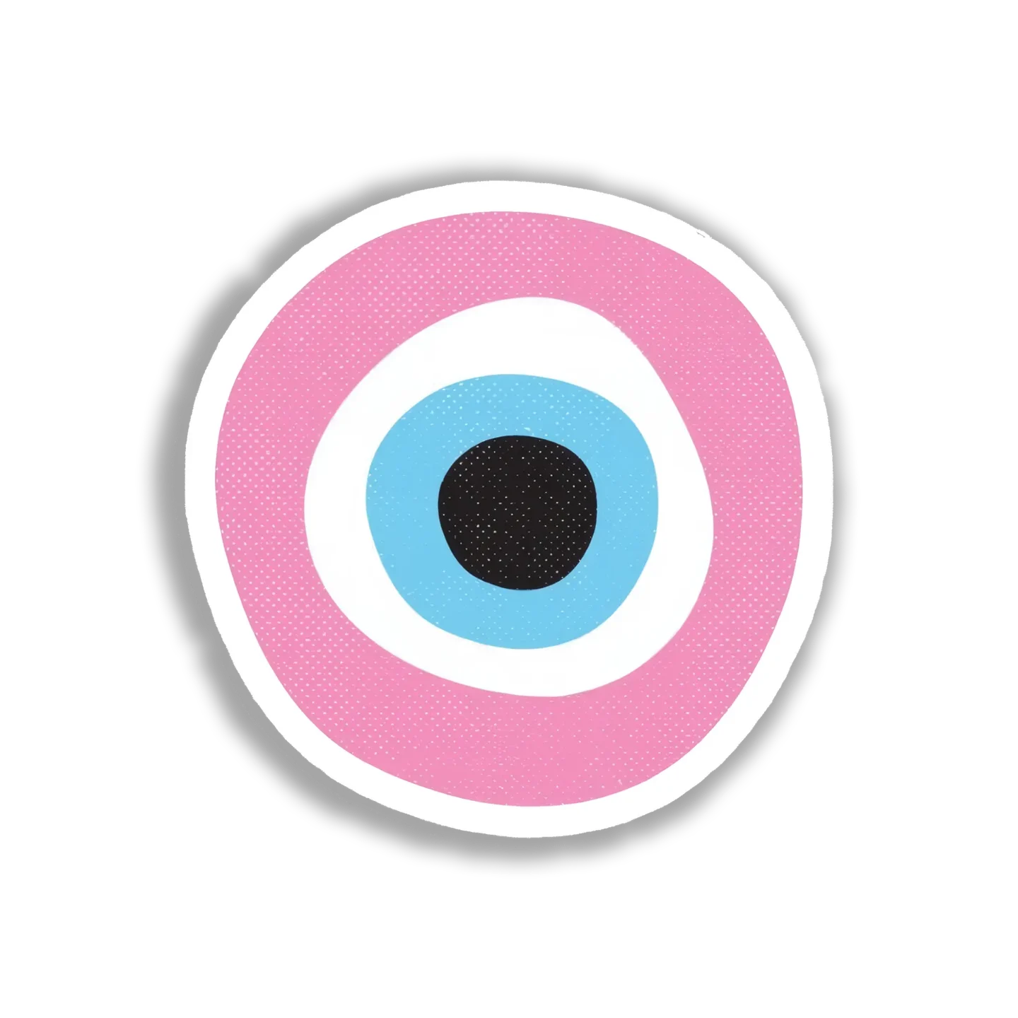 Pink and Blue Nazar Amulet Sticker