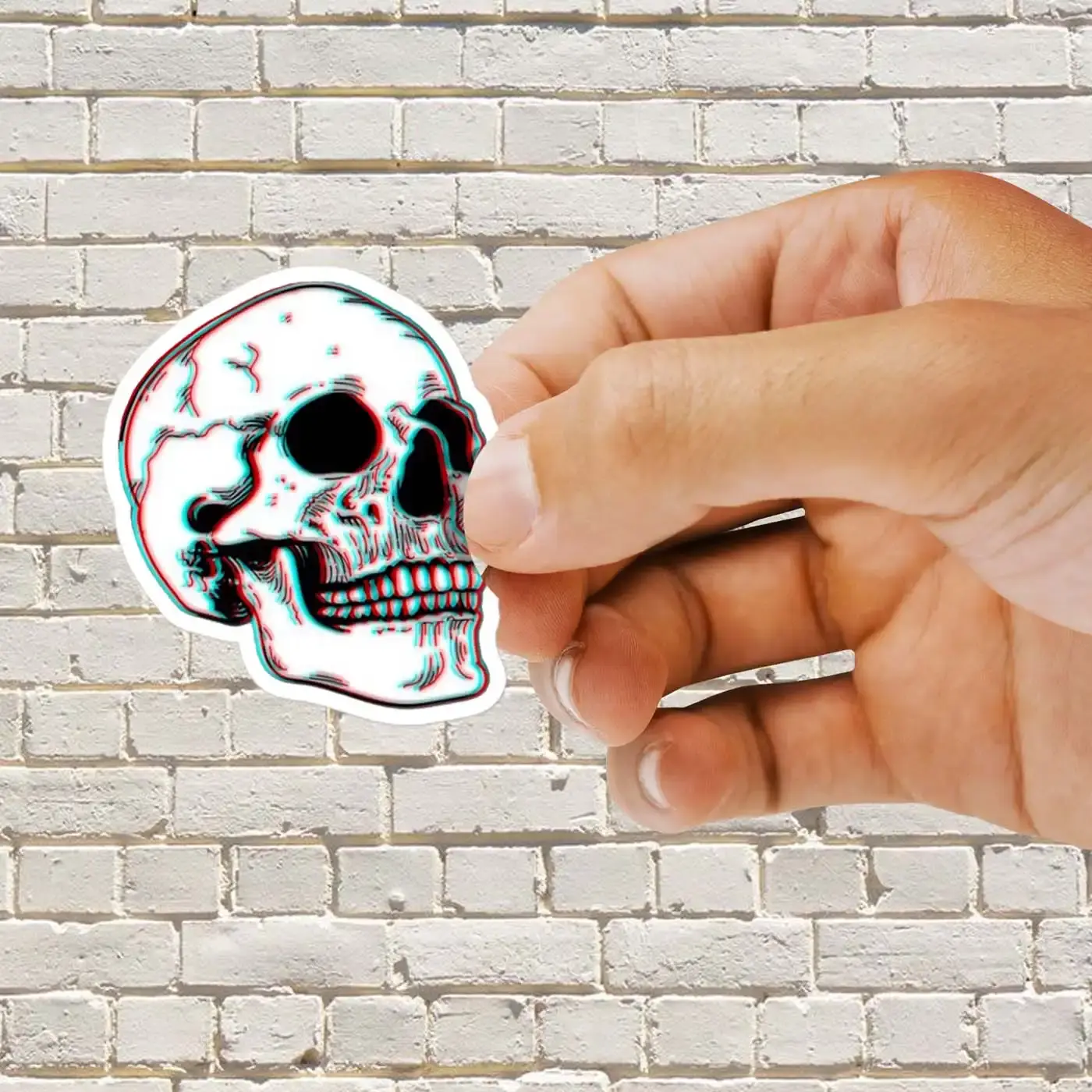 Skull Sticker Trippy Sticker
