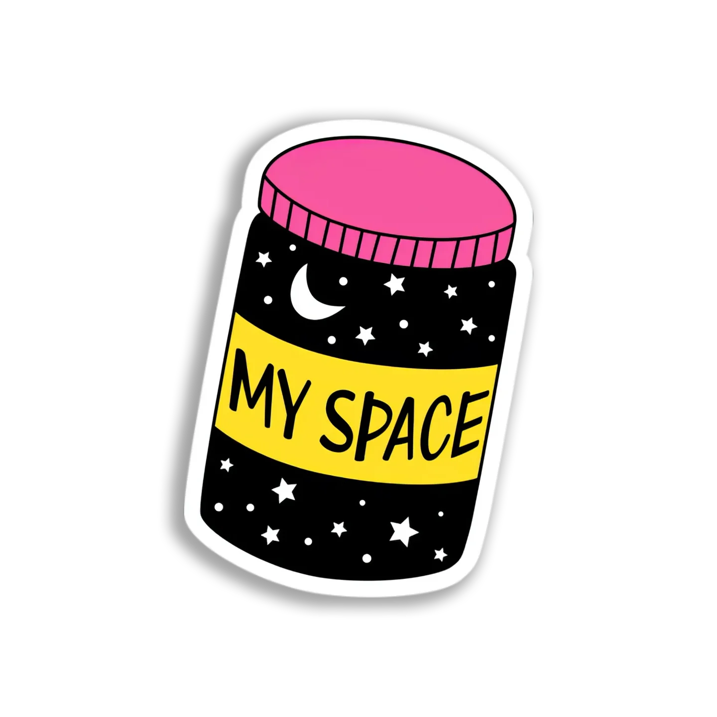 My Space Jar Sticker