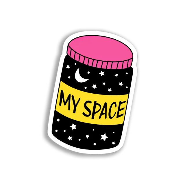 My Space Jar Sticker