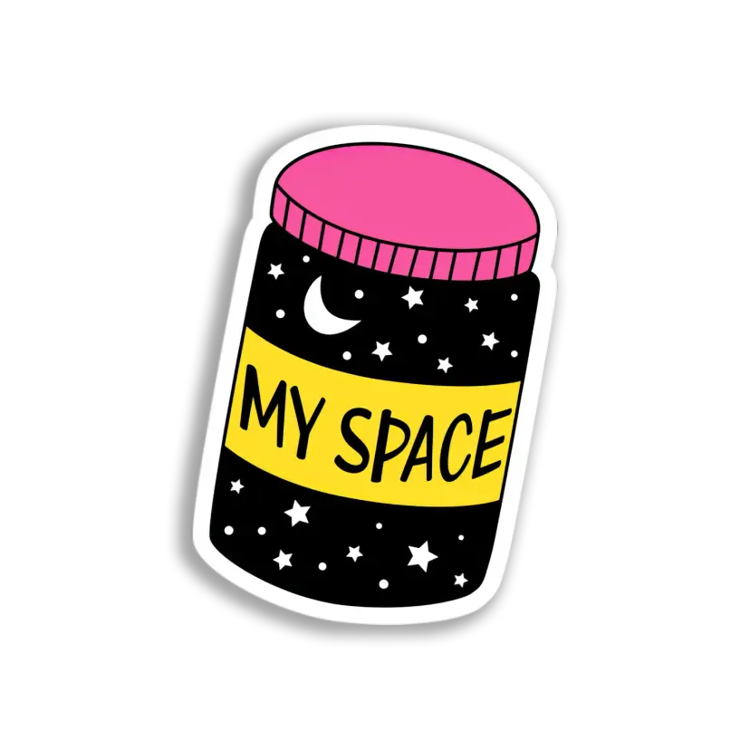 My Space Jar Sticker