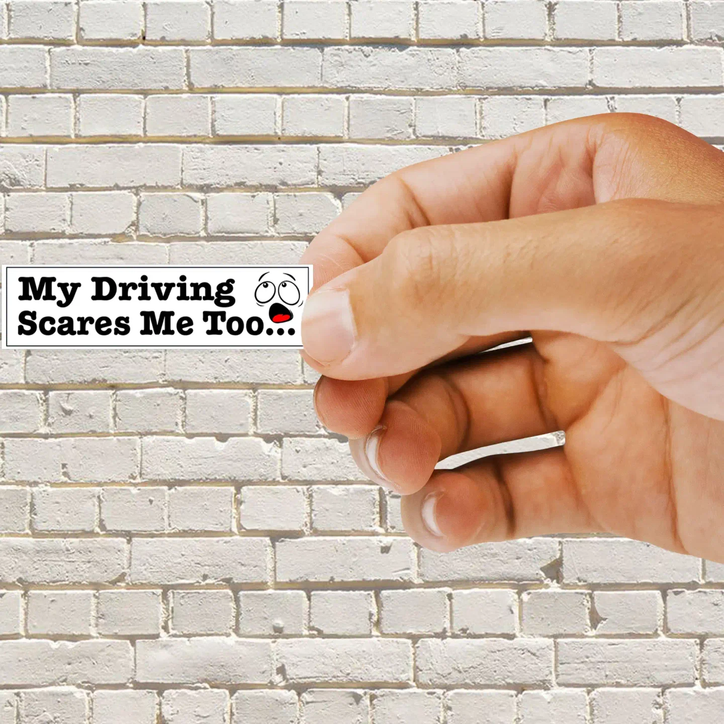 My Riding Scares Me Too Cool Bumper Sticker