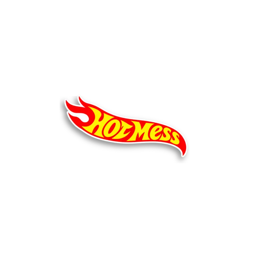 Hot Mess Flame Sticker