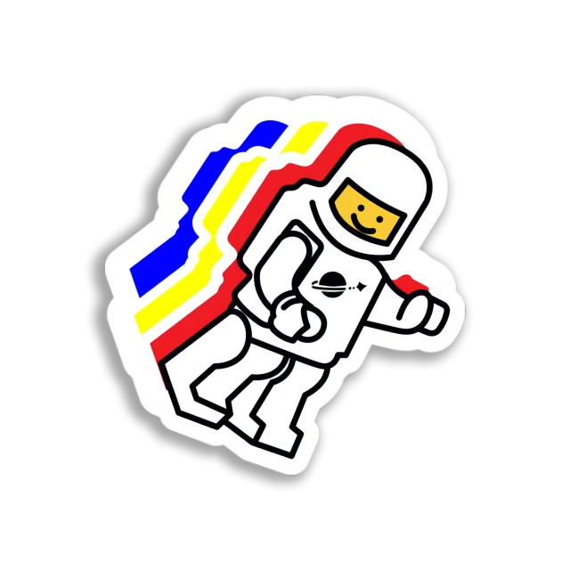 Lego Spaceman Sticker