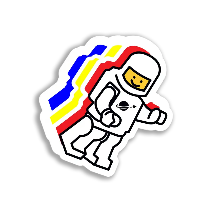 Lego Spaceman Sticker