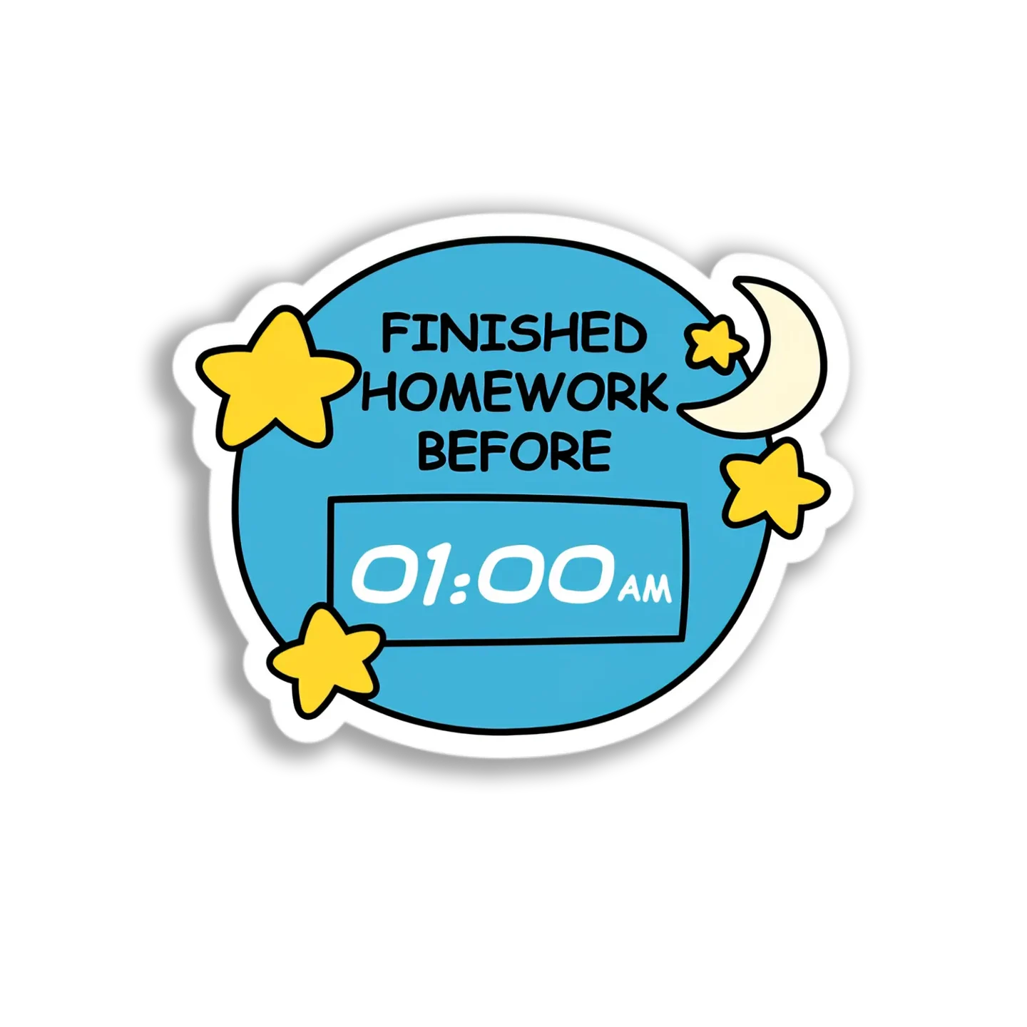 Homework Finished Early Sticker
