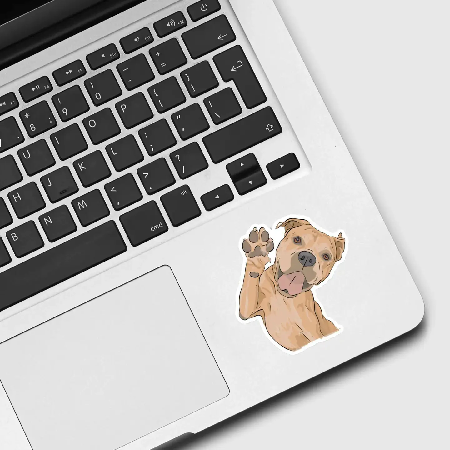 Waving Dog Sticker