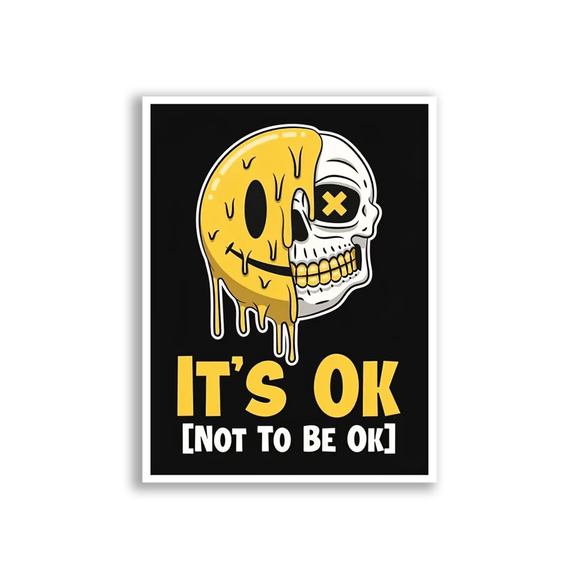 It's Ok Not To Be Ok Sticker