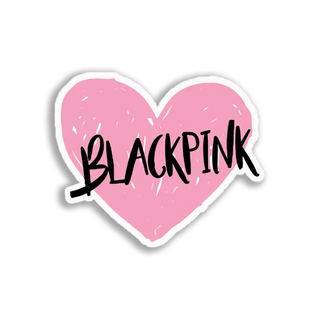 Blackpink Heart Logo Sticker
