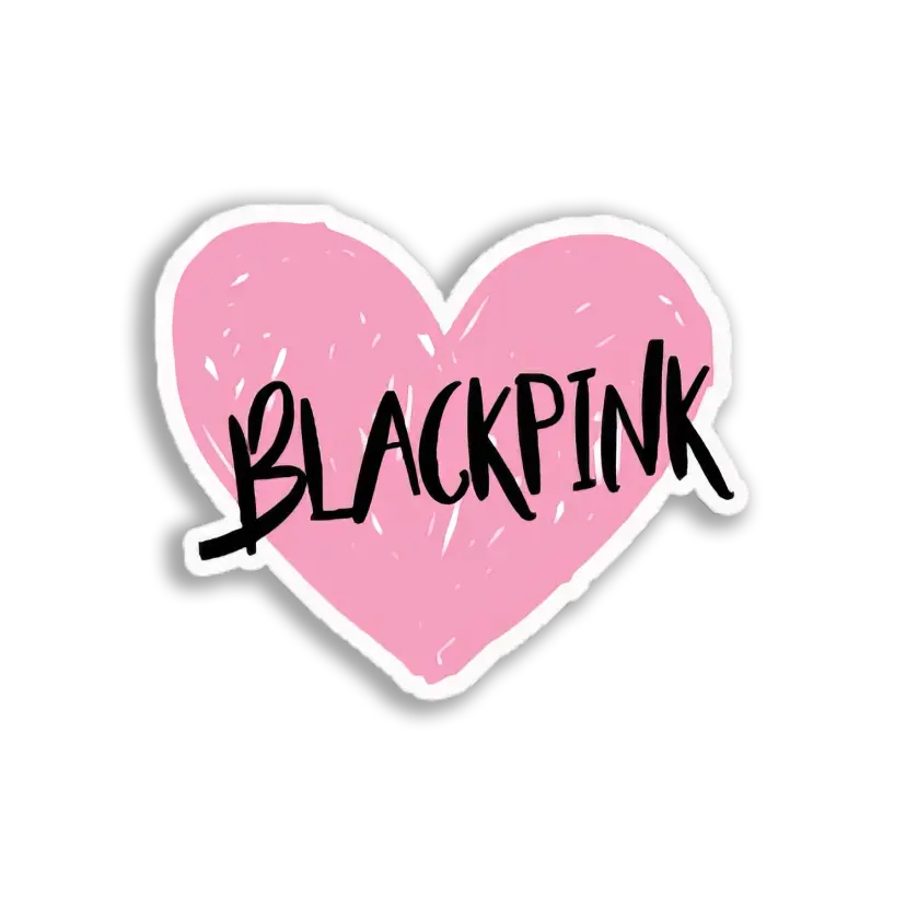Blackpink Heart Logo Sticker