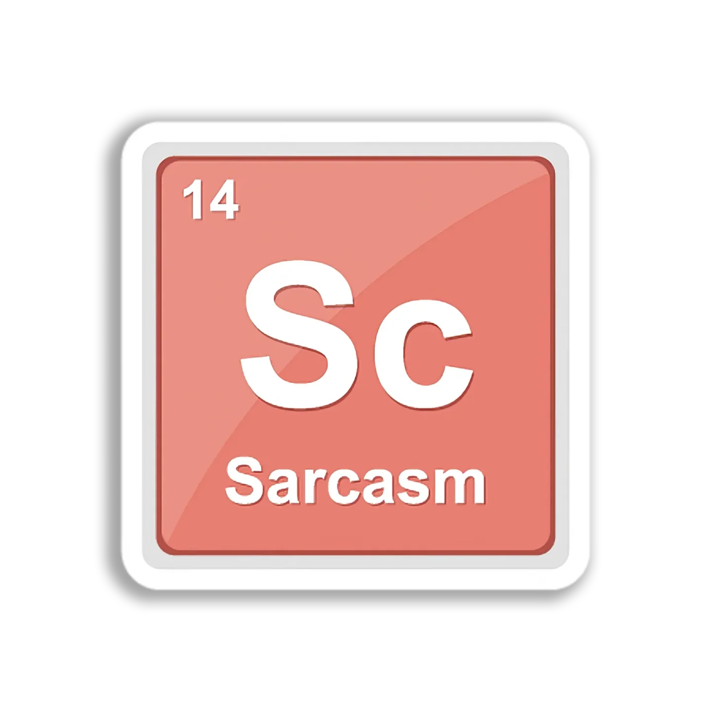 Sarcasm Element Symbol Sticker