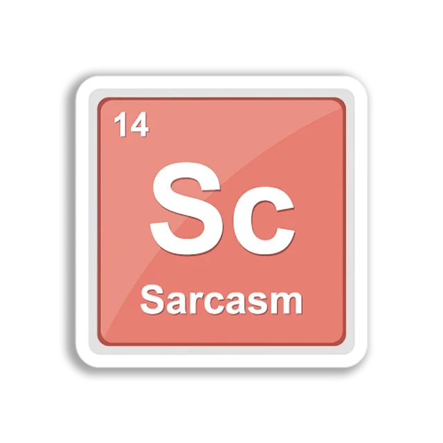 Sarcasm Element Symbol Sticker