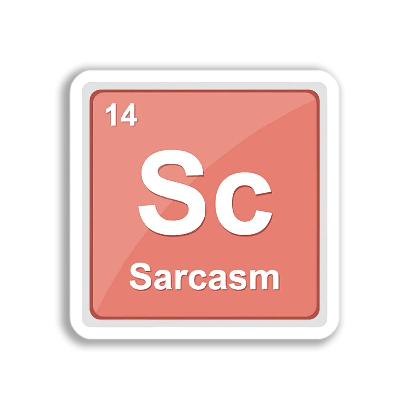Sarcasm Element Symbol Sticker