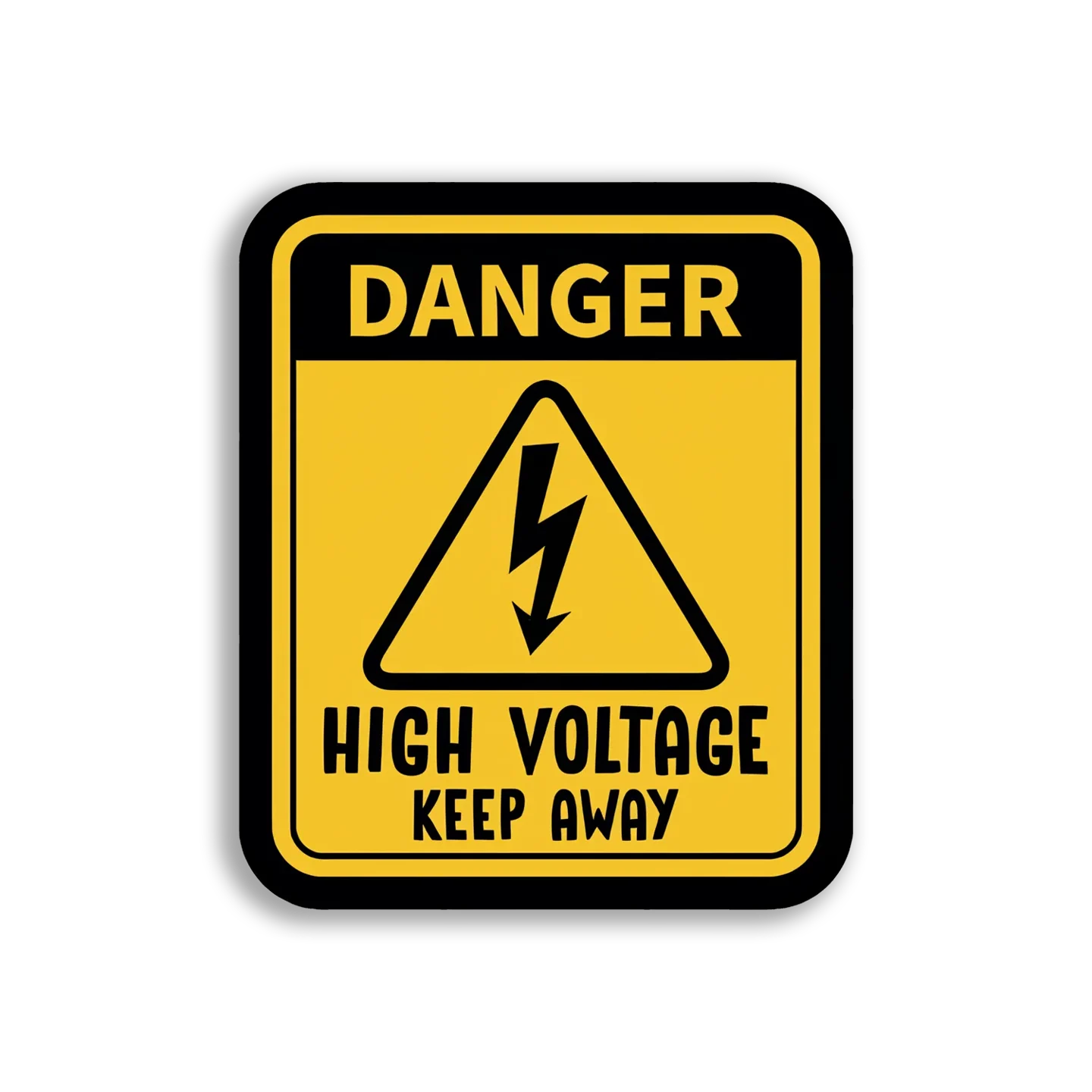 Danger High Voltage Keep Away Sticker
