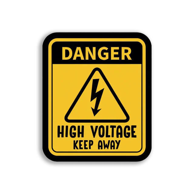 Danger High Voltage Keep Away Sticker