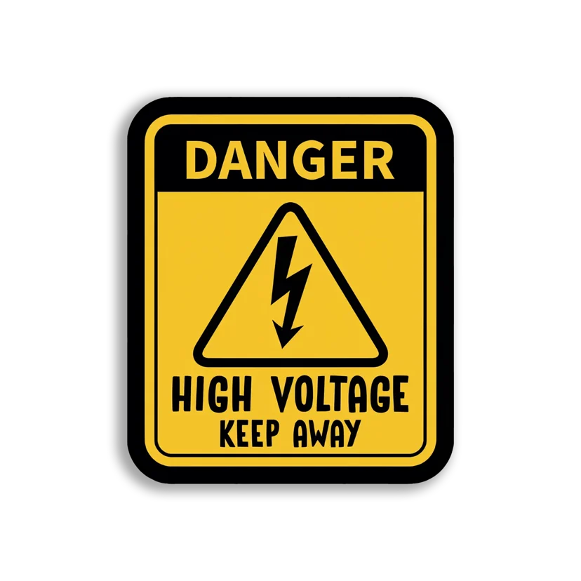 Danger High Voltage Keep Away Sticker