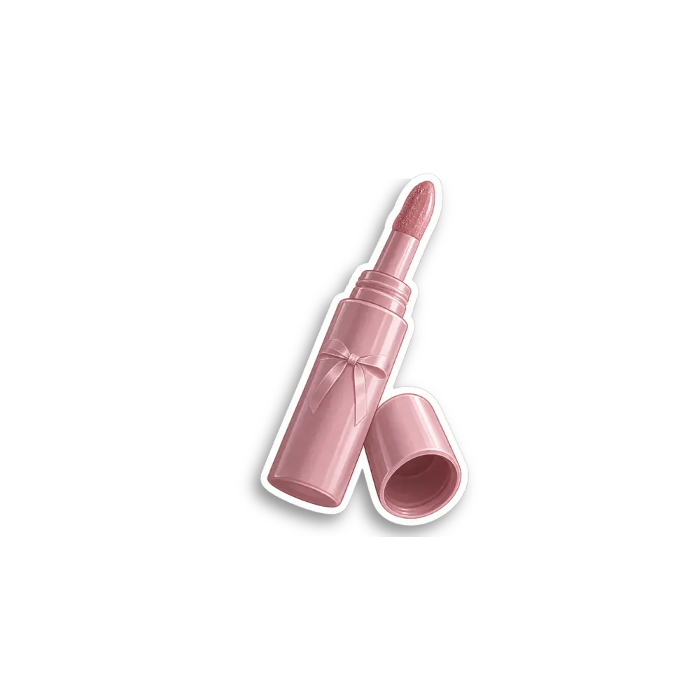 Pink Lip Gloss Sticker