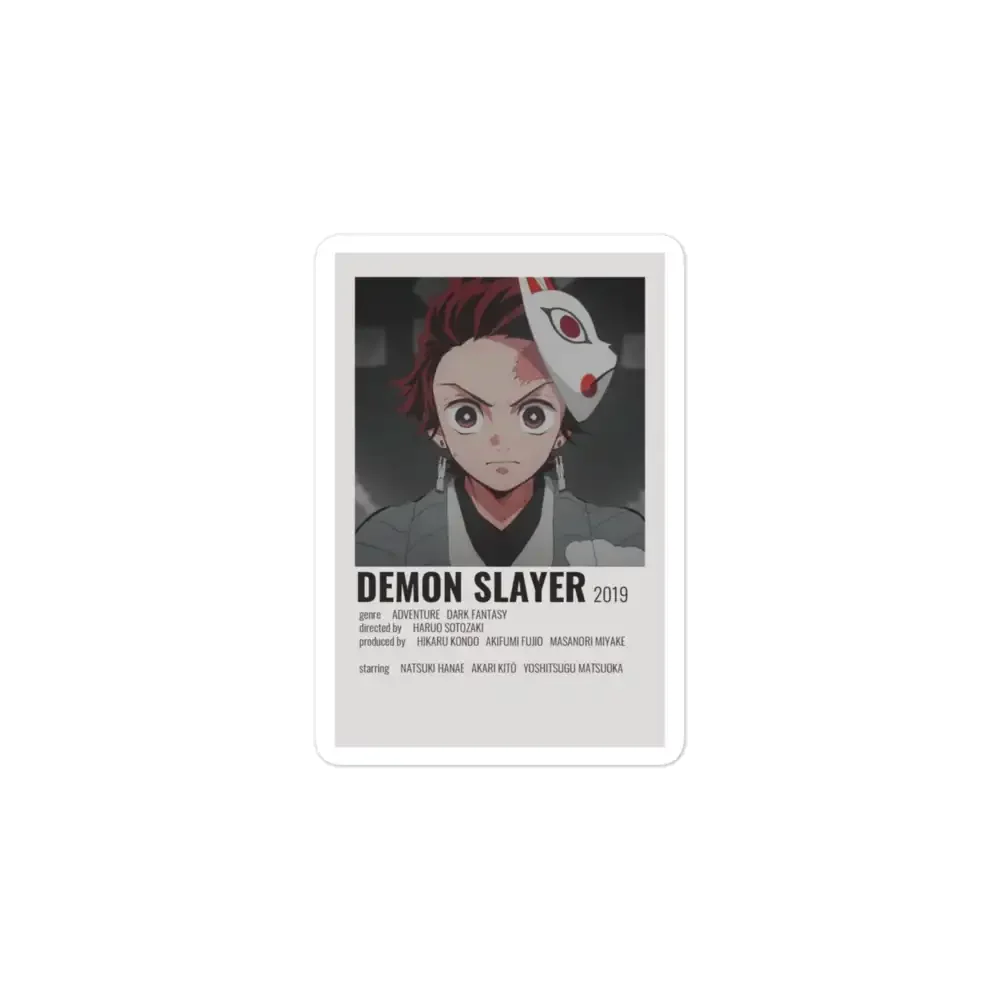 Demon Slayer Polaroid Sticker