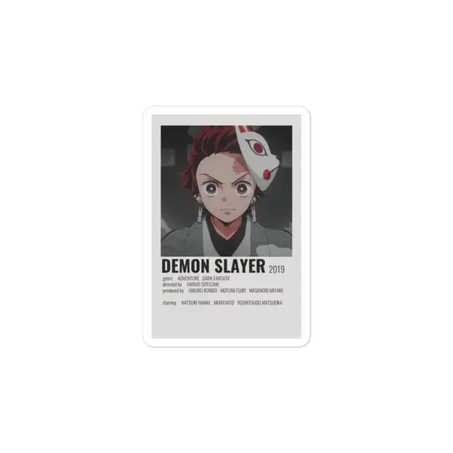 Demon Slayer Polaroid Sticker