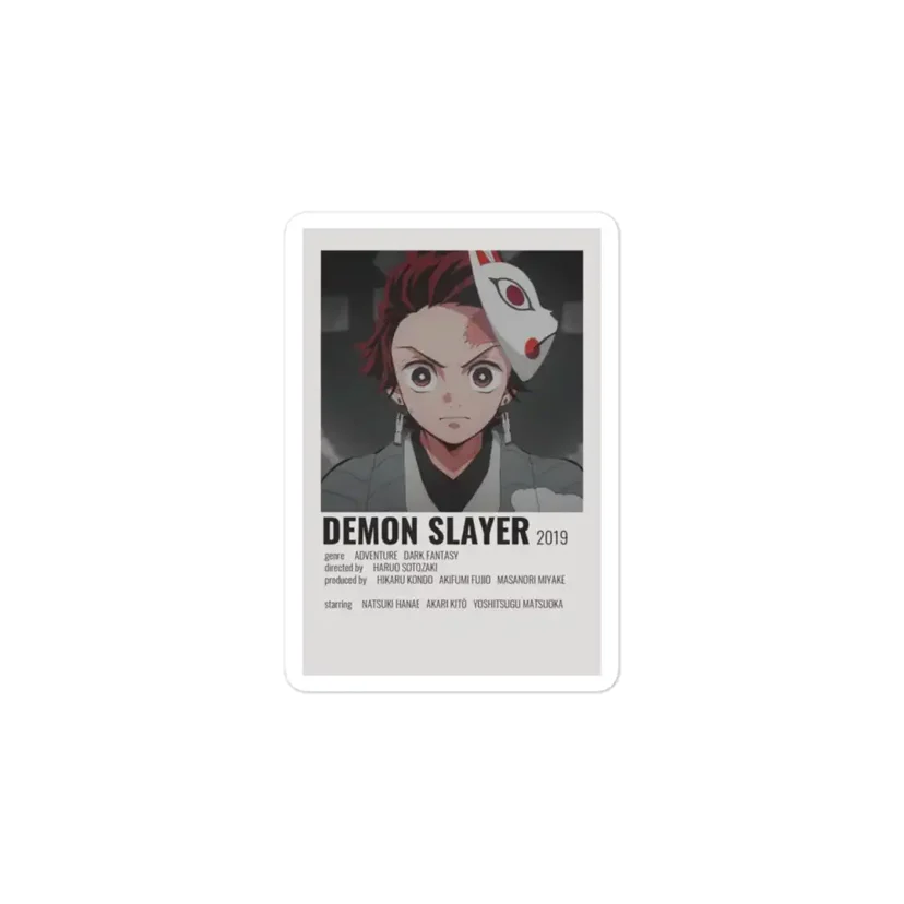 Demon Slayer Polaroid Sticker