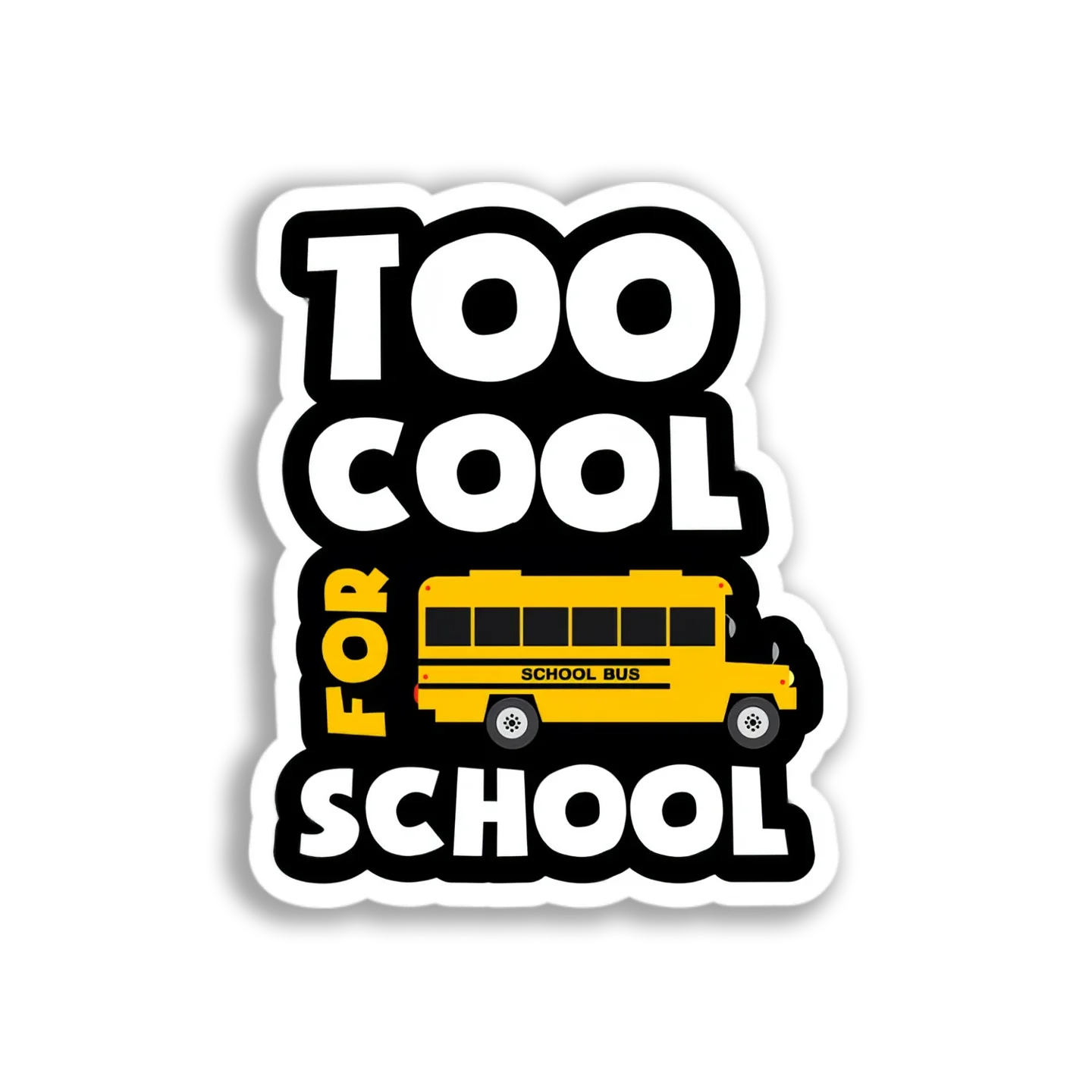 School Bus Graphic Sticker