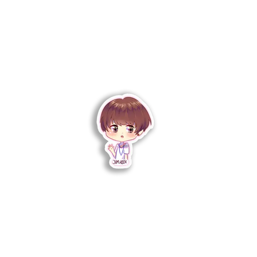 Jungkook Chibi Art Sticker