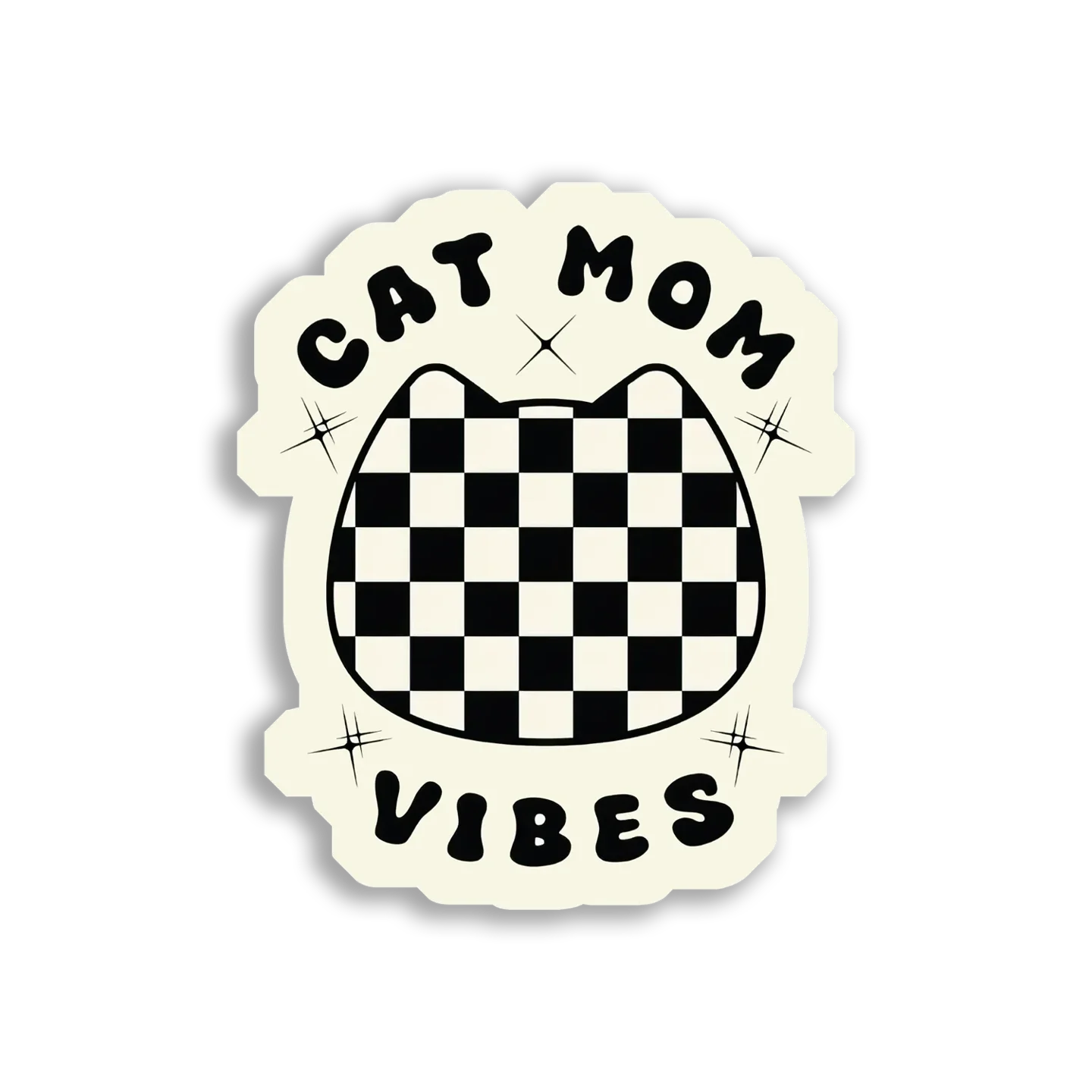 Cat Mom Vibes Sticker