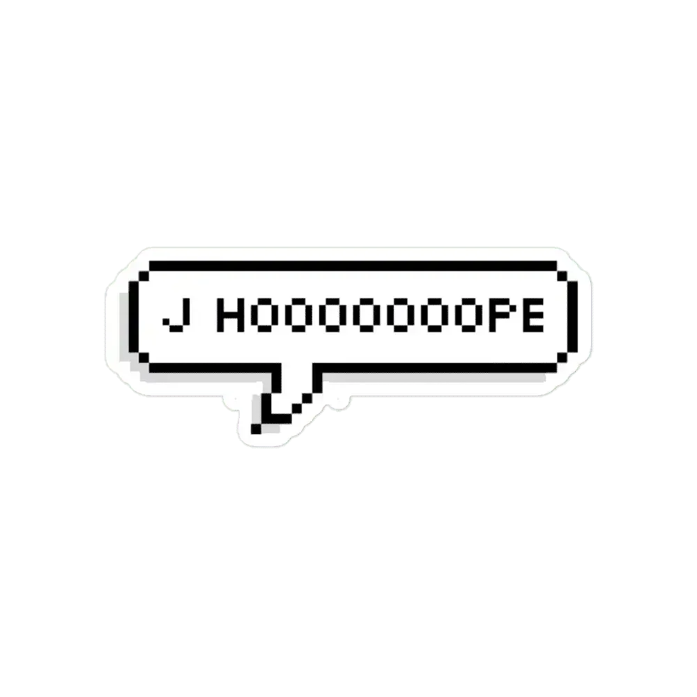 YOONGI J HOOOOOOOOPE  Sticker