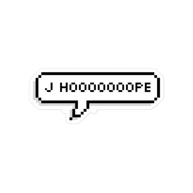 YOONGI J HOOOOOOOOPE  Sticker