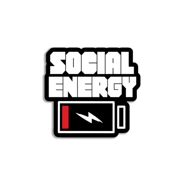 Social Energy Down Sticker