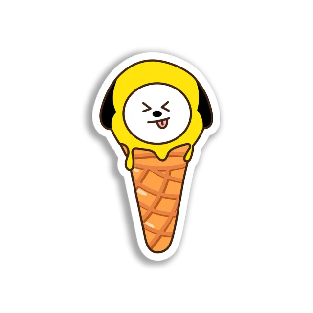 Koya Ice Cream Cone Sticker