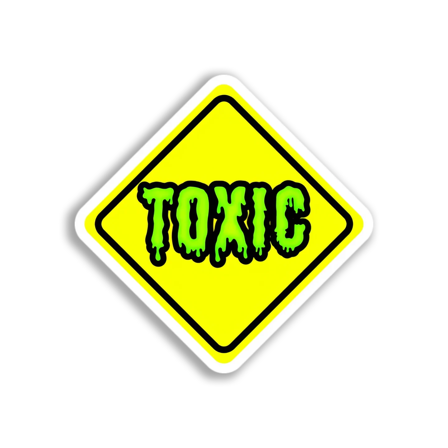 Toxic Warning Sign Sticker