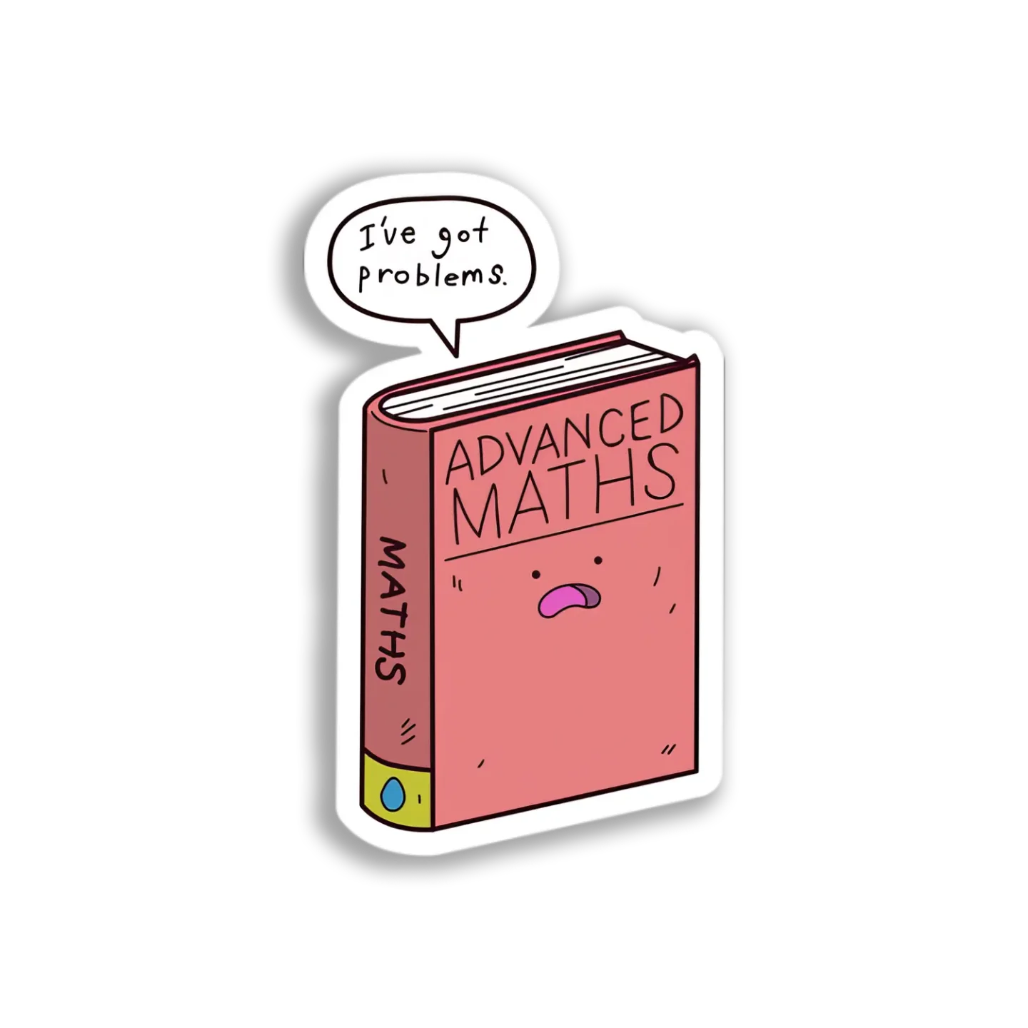 Advanced Math Book Sticker