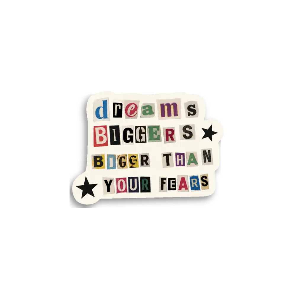 Ransom Note Dreams Sticker