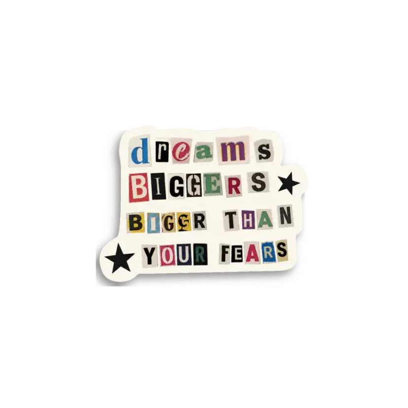 Ransom Note Dreams Sticker