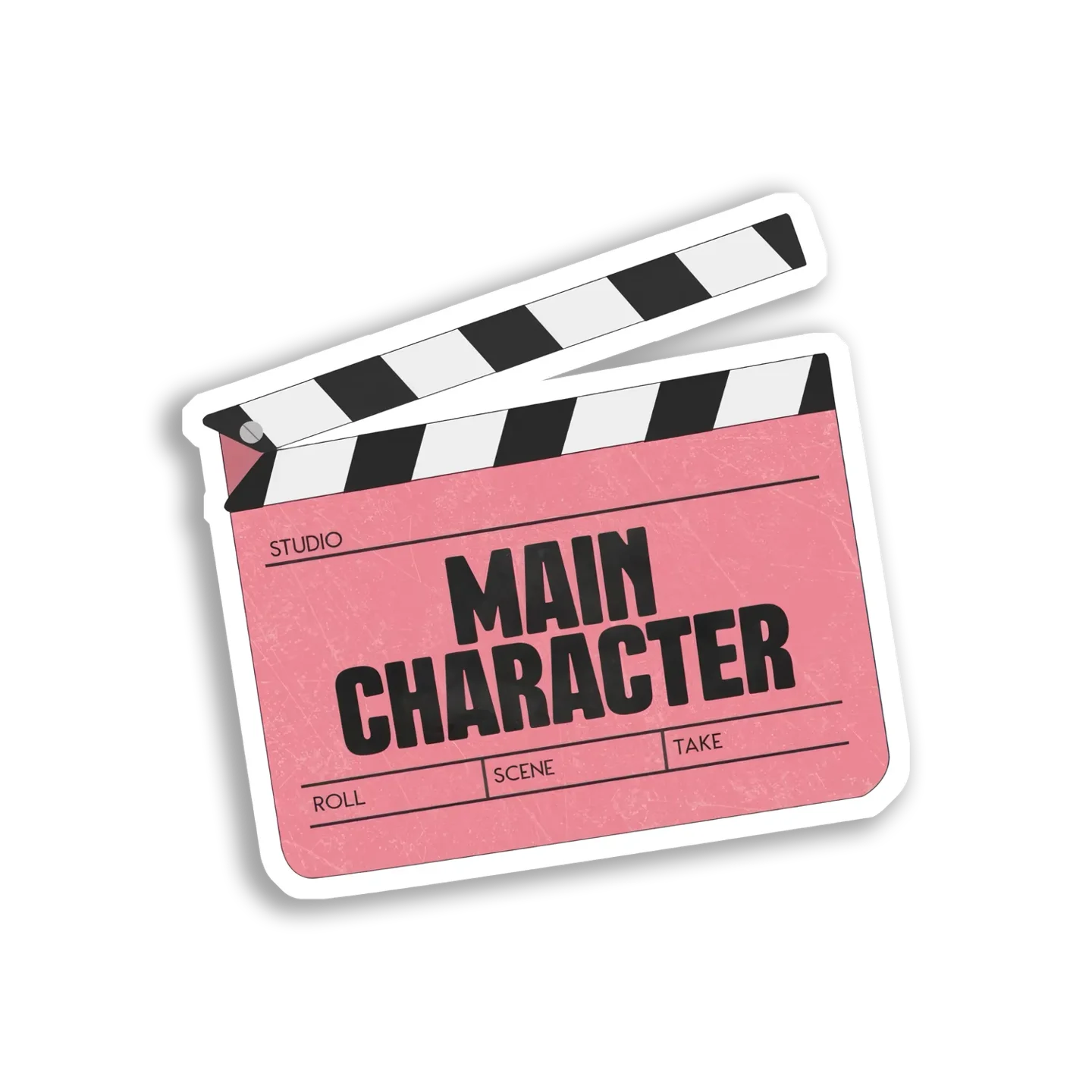 Main Character Movie Clapper Board Sticker