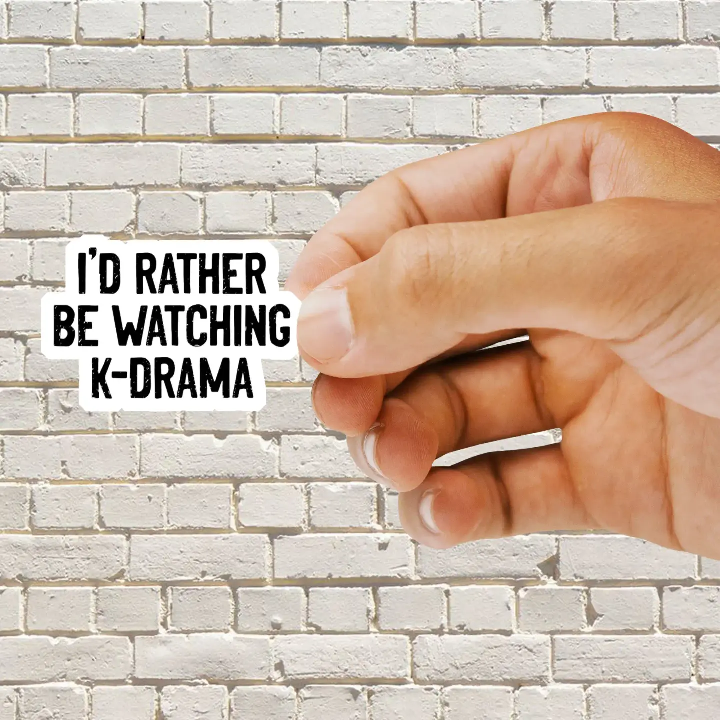 I'd rather be watching k dramas Sticker