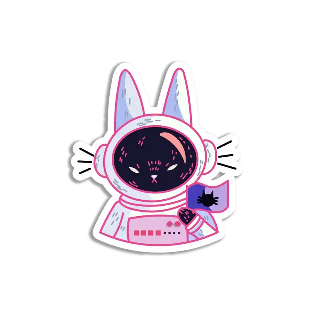 Astronaut Cat Sticker