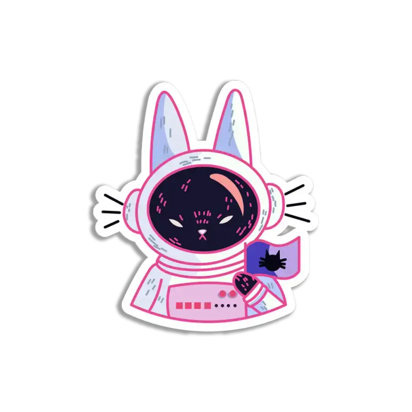 Astronaut Cat Sticker
