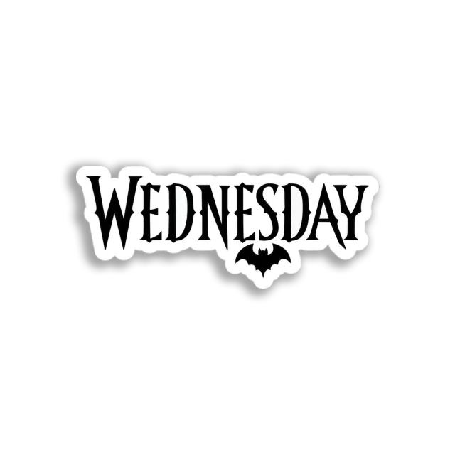 Wednesday Addams Style Sticker