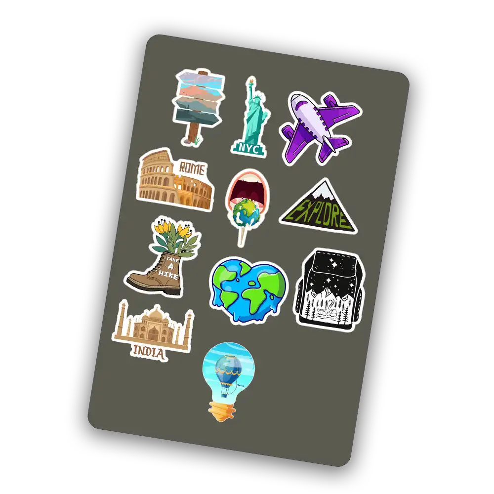 Travel  - Mini Sticker Sheet