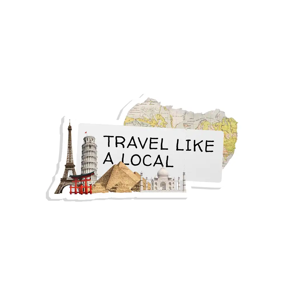 Travel like a local Sticker