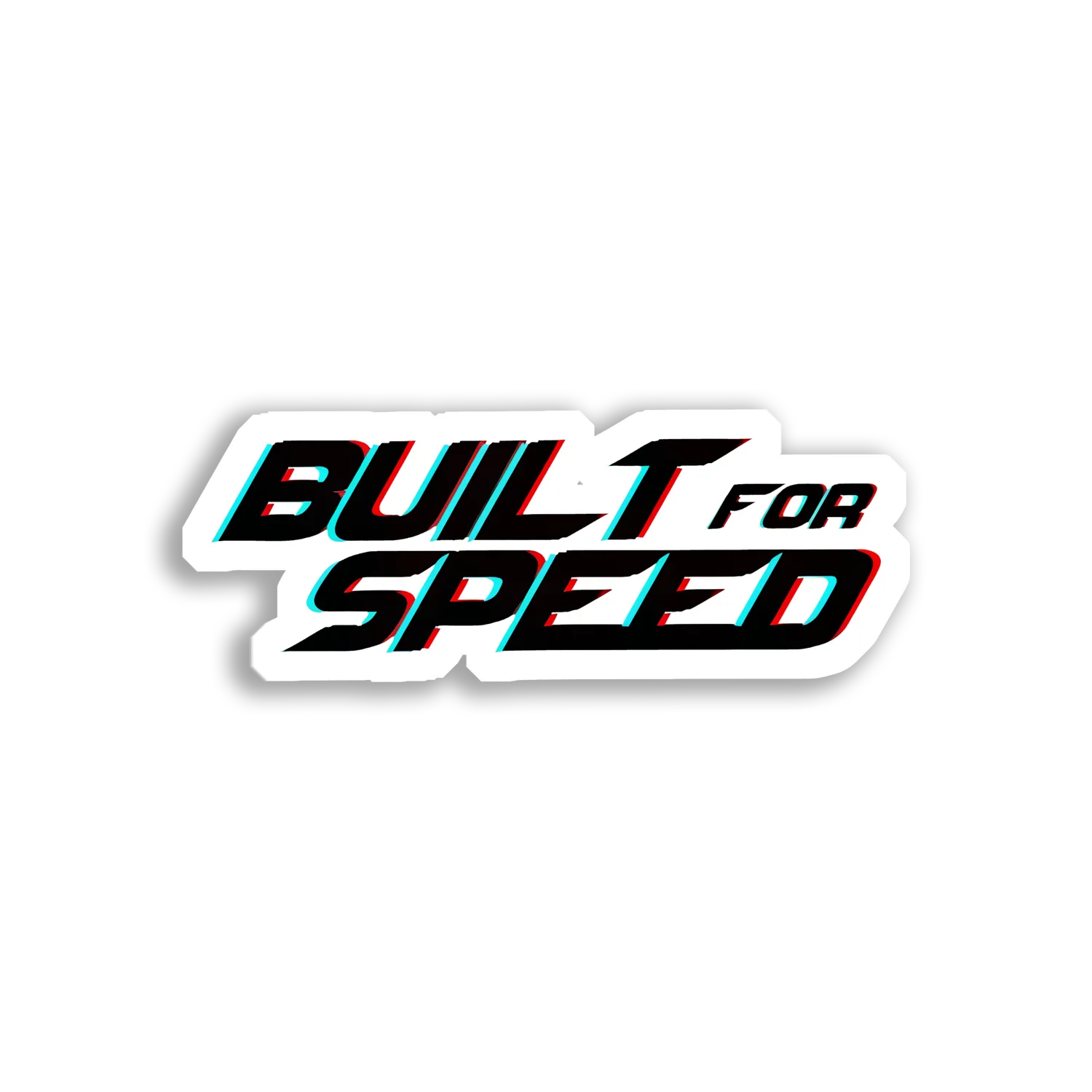Built for Speed Car Sticker