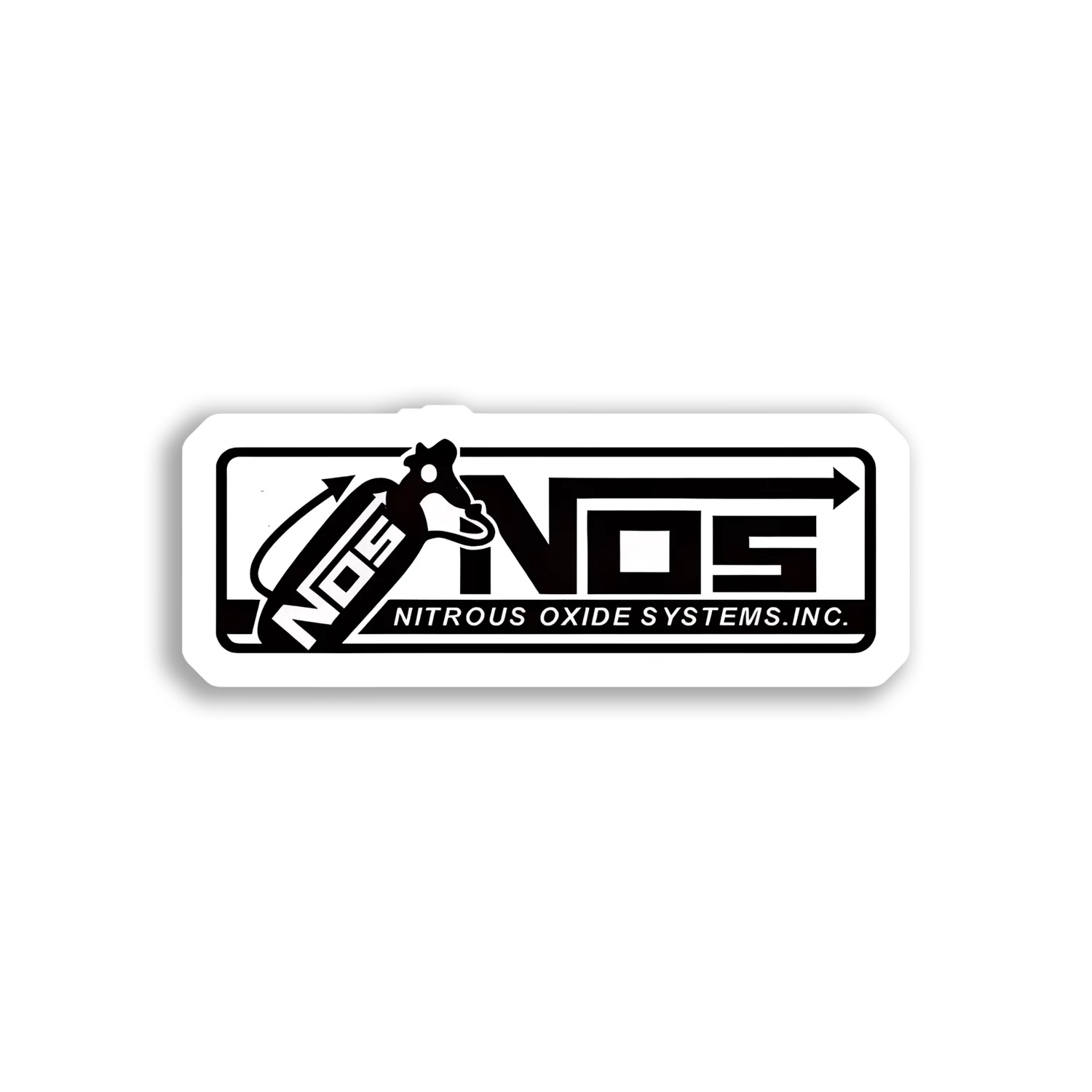 NOS Nitrous Oxide Systems Inc. Car Sticker