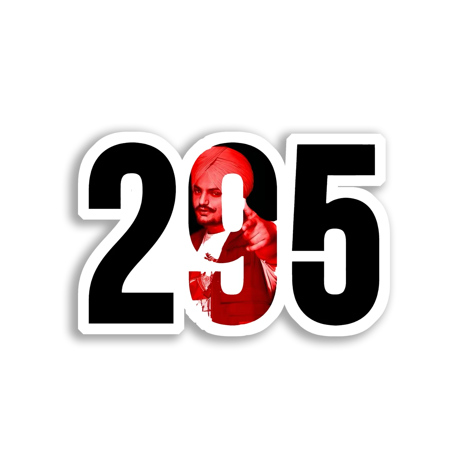 Sidhu Moose Wala 295 Sticker