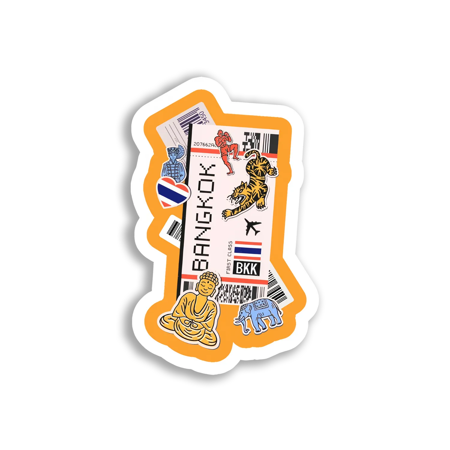 First Class Trip to Bangkok Sticker